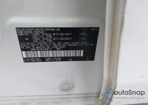 2017 Toyota Rav4 Le из США, поврежденный, VIN JTMZFREV9HJ708171